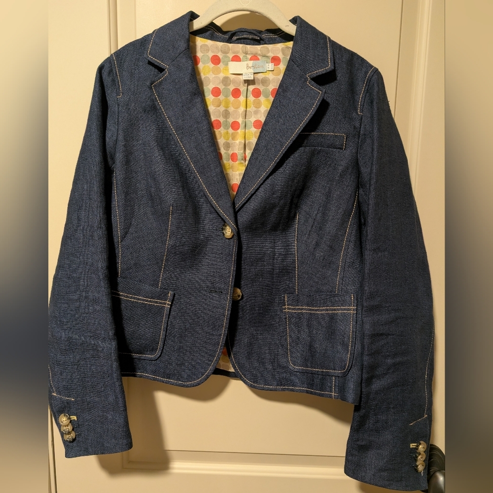 100% Linen Boden Blazer, EUC, US 10